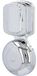 UNITEC-bel | tweespoelen | 8V, 1A | Volume 80dB | Bedrading | chroom
