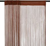 vidaXL Draadgordijnen - 100x250 cm - Bruin - 2 stuks