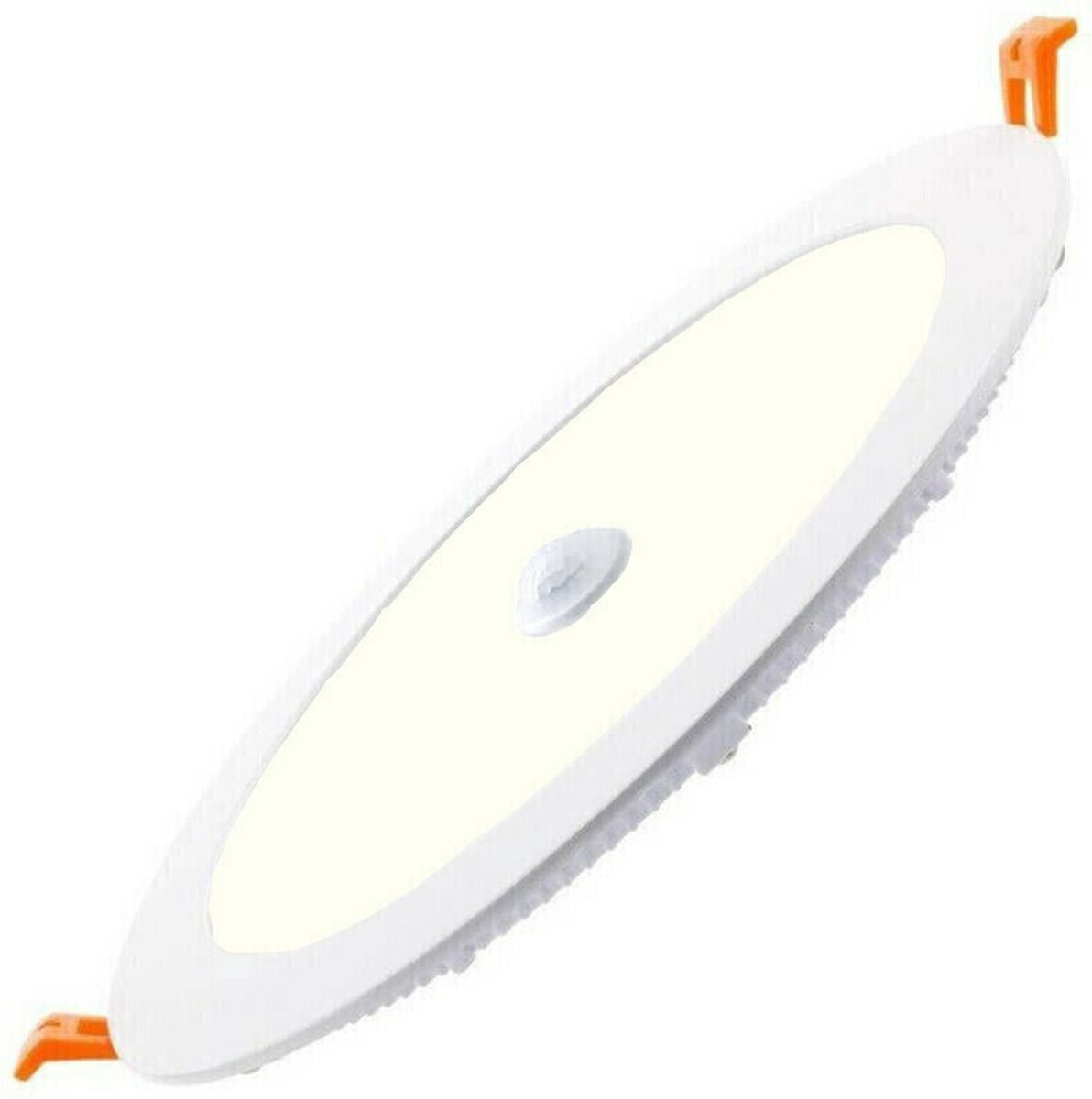 BES LED LED Downlight Slim - Facto Dury - PIR Bewegingssensor 360° + Dag en Nacht Sensor - 20W - Natuurlijk Wit 4000K - Inbouw - Rond - Mat Wit - OSRAM LEDs