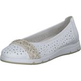 Rieker L3062 Ballerina Dames Wit