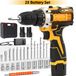StarTech Accuboormachine - Slagmoersleutel - Accu-aangedreven - Oplaadbaar - 2 accu's - Multifunctioneel - Handapparaat