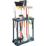 VEVOR Tuingereedschap-organizer, 10 sleuven, werfgereedschap torenrek voor garageorganisatie en opslag, hold gereedschap met lange steel, hark/bezem/schop, PP tuingereedschapstandaard houder organizer