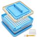 Machine à remplir les capsules, adaptée pour 100 capsules, avec plaque de remplissage