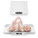 BAGAIL Babyweegschaal met veilige en comfortabele lade, groot LCD-scherm, Tare en Hold functies, multifunctionele digitale weegschaal, peuter schaal of huisdier schaal