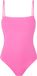 Protest Prttime – Badpak Dames – Verstelbare bandjes – Uitneembare vulling – Effen – Vierkante hals – Mouwloos – Kliksluiting – 88% polyester / 12% elastaan – Maat XL – Bottom Red