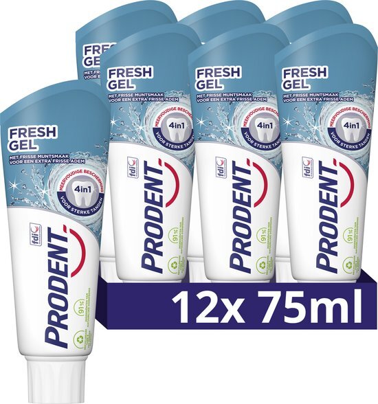 Prodent 12x Tandpasta Freshgel 75 ml