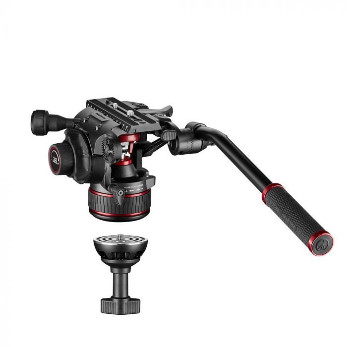 Manfrotto Nitrotech 608 Carbon Statiefhoofd - Zwart