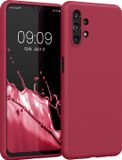 kwmobile telefoonhoesje geschikt voor Samsung Galaxy A13 4G - Hoesje voor smartphone - Back cover in kersrood