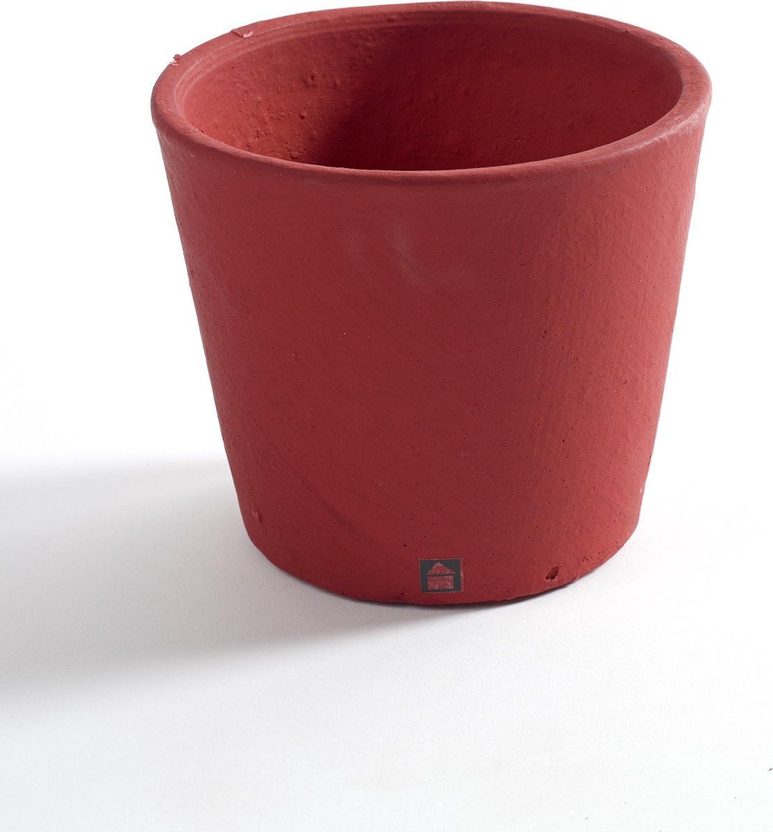 Serax Bloempot Handpainted Burgundy Rood D 13 cm H 11 cm - Set van 2