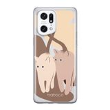 ERT GROUP mobiel telefoonhoesje voor Oppo FIND X5 PRO origineel en officieel erkend Babaco patroon Cats 002