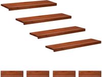 vidaXL - Trapmatten - 8 stuks - Bruin - 90 x 25 x 2 cm - Massief beukenhout
