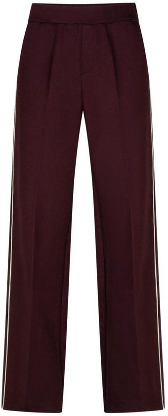 Red Button Broek Colette Punta Piping Srb5071 Burgundy Dames Maat - W44 X L33