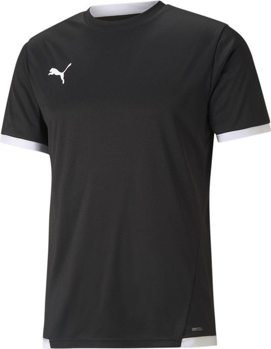 PUMA teamLIGA Jersey Heren sportshirt - Puma Black-Puma White (Maat: S)