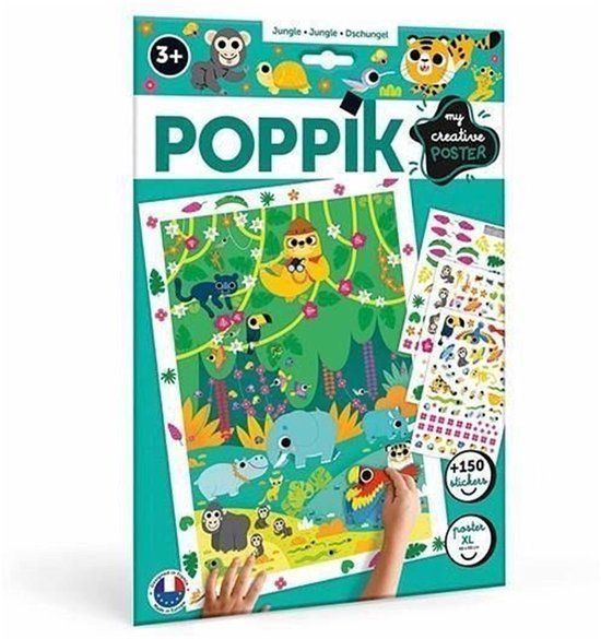 Carletto Poppik Sticker poster Jungle