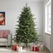 vidaXL Sapin de Noël artificiel pliable 240 cm PVC et métal vert