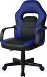 VDD Gaming Gamestoel Thomas junior - bureaustoel gaming stijl - hoogte verstelbaar - zwart blauw