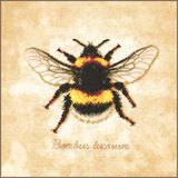Lanarte Borduurpakket - Bombus lucorum - 21 x 21 cm