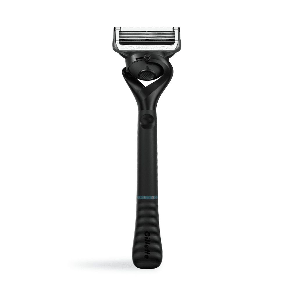 Gillette Intimate Safety Razor - Black & Aluminum - 5 Blades - 1 Handle + 1 Refill