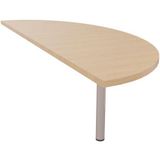 Eol Aanbouwblad halfrond B165 x D60 cm met vast ronde buispoot Idol