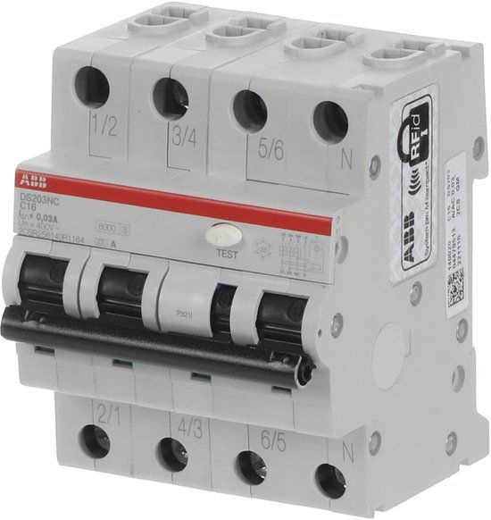 Abb-entrelec ABB 2CSR256140R1164 Aardlekschakelaar/zekeringautomaat 4-polig