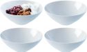 L.S.A. Dine Ontbijtkom 18 cm Set van 4 Stuks - Porselein - Wit
