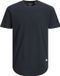 JACK & JONES PLUS SIZE Jack & Jones Plus T-shirt Effen Ronde Hals Korte Mouw Katoen Navy Blazer 8XL