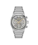 BOSS Candor Chrono Qtz Fashion Chrono herenhorloge met ronde wijzerplaat, Grijs, Klassiek