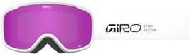 GIRO GG CRUZ STACKED WHT/A PNK Lunettes de ski unisexe - Blanc