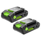 Greenworks TwinPack 24V 2Ah accu High Power USB-C