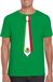 Mexico t-shirt vert met Mexicaanse vlag stropdas heren - Mexico supporter S