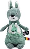 Allezou Les Déglingos Knuffel Kangoeroe Mum & Baby Groen