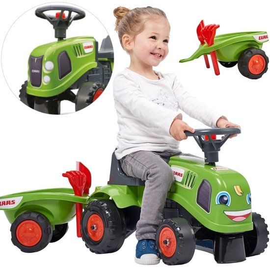 Falk Baby Claas Ride-On Tractor - Green - Boys