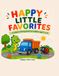 Happy Little Favorites: A Simple Coloring Book for Toddlers Ages 1 to 4