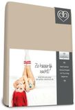 Bed-Fashion Badstof stretch hoeslaken Zand - 80 x 210 cm - Zand