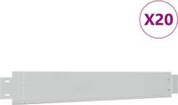 vidaXL - 10 stuks - Grasboord - flexibel - 100x14 cm - gegalvaniseerd staal