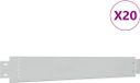 vidaXL - 10 stuks - Grasboord - flexibel - 100x14 cm - gegalvaniseerd staal