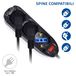 Ewent EW3913 Stekkerdoos, 3-voudig, Italiaans, 10/16 A + Schuko, overbelastingsbeveiliging, overspanningsbeveiliging, 250 V/2500 W, Italiaanse stekker, 10 A, zwarte kabel, 1,5 m
