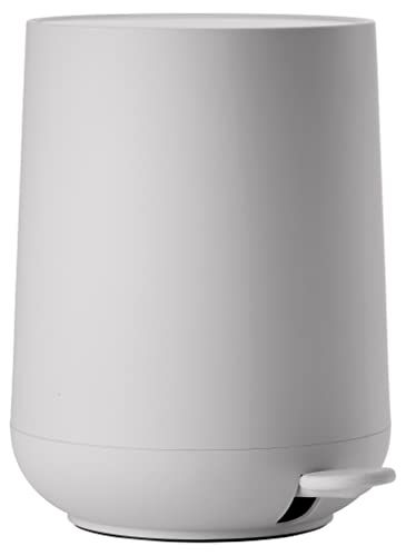Zone Denmark Nova Pedaalemmer - Prullenbak Badkamer Softclose - Afvalemmer Klein - Toilet & Badkamer Accessoires - Kunststof - 5 liter - 29 x 23 cm - Soft Grey (grijs)