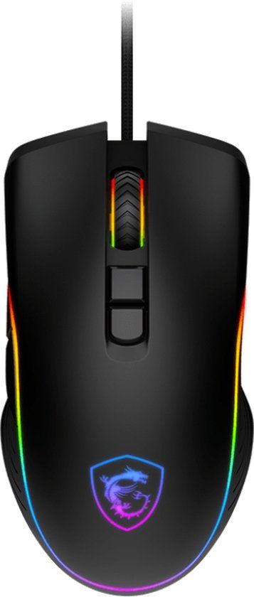 MSI Clutch GM300 Gaming Mouse - Black - USB