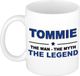 Bellatio Decorations Naam cadeau Tommie - The man, The myth the legend koffie mok / beker 300 ml