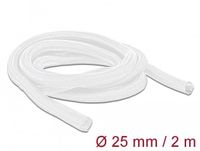 Delock Braided Sleeve self-closing 2 m x 25 mm white