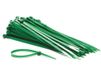 Perel Kabelbinders nylon groen, 100 stuks tie wraps, cable ties 200 x 4,6 mm, UV-bestendig, zelfvergrendelend, 23 kg trekkracht, voor zware toepassingen binnen en buiten