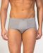 Merkloos / Sans marque LADD Sp. z o.o. Slips 2-Pack - Heren - Egyptisch katoen - Platte naden - Superieure kwaliteit - Grijs met krijtstreep - S