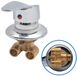 Merkloos Dailygoods Douchekraan Koud/Warm Water - Messing - Verchroomd - Keramische Cartridge - Enkele Handgreep