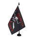 AZ FLAG Tafelvlag Piraat No Quarter No Mercy 21x14 cm Plastic Voet