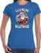 Bellatio Decorations Northpole roulette Blauw Kerstshirt / Kerstkleding voor dames S