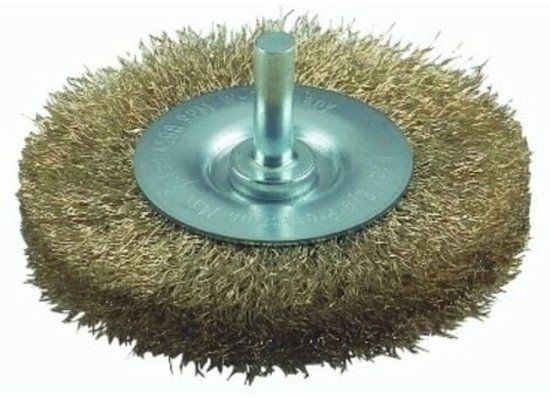 Bosch - Schijfborstels voor boormachines - gegolfde draad, vermessingd, 75 mm