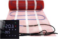 Vloer-verwarming Elektrische vloerverwarming set 150W met WiFi thermostaat zwart 1 m2