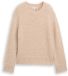 Tom Tailor - Gebreide trui met wol - Maat XXXL - sand stone beige melange