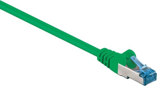 Goobay S/FTP netwerkkabel CAT6a - Groen - 15 meter